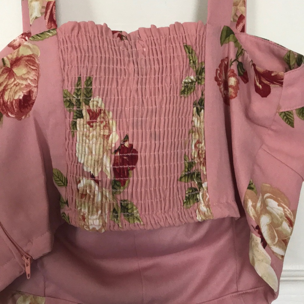 SOLD🎉2xHP🎉Pink flower bralette crop - Picture 4 of 5